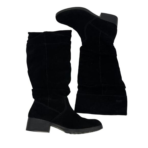Cougar Carla Tall Suede Boots Black Winter Weatherproof Slouchy Size 8 - Picture 3 of 8